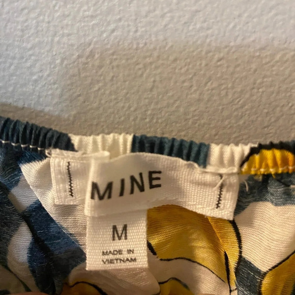 Mine Leaf Baby Doll Tie Top Straps Women’s medium Floral Top NWOT - Picture 4 of 5